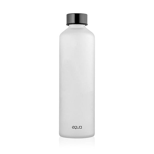 Sivá fľaša z borosilikátového skla Equa Mismatch Ash, 750 ml