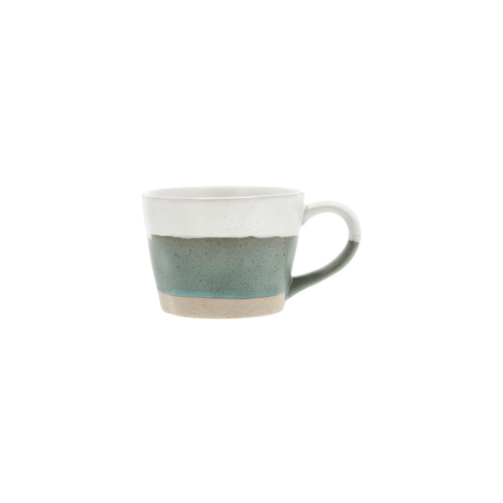 E-shop Bielo-zelený porcelánový hrnček Villa Collection Evig, 300 ml