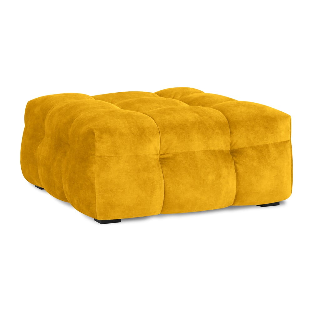 E-shop Žltý zamatový puf Windsor & Co Sofas Vesta