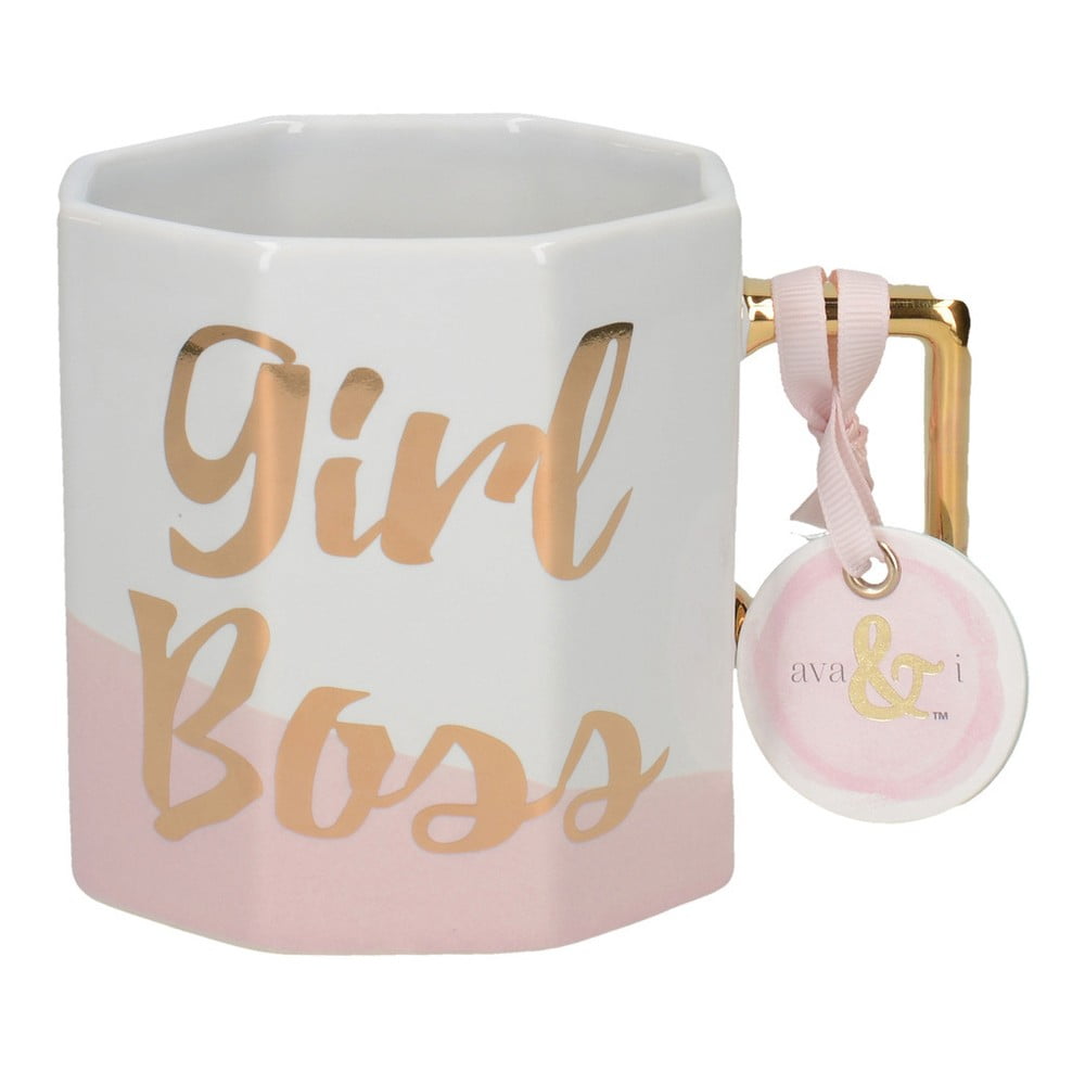 E-shop Porcelánový hrnček Creative Tops Girl Boss, 450 ml