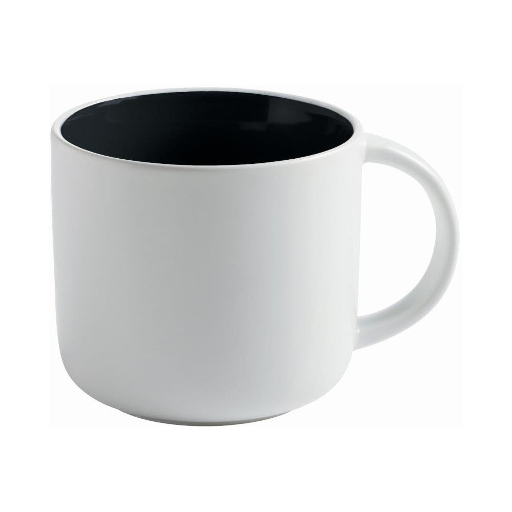 E-shop Biely porcelánový hrnček s čiernym vnútrom Maxwell &amp; Williams Tint, 440 ml