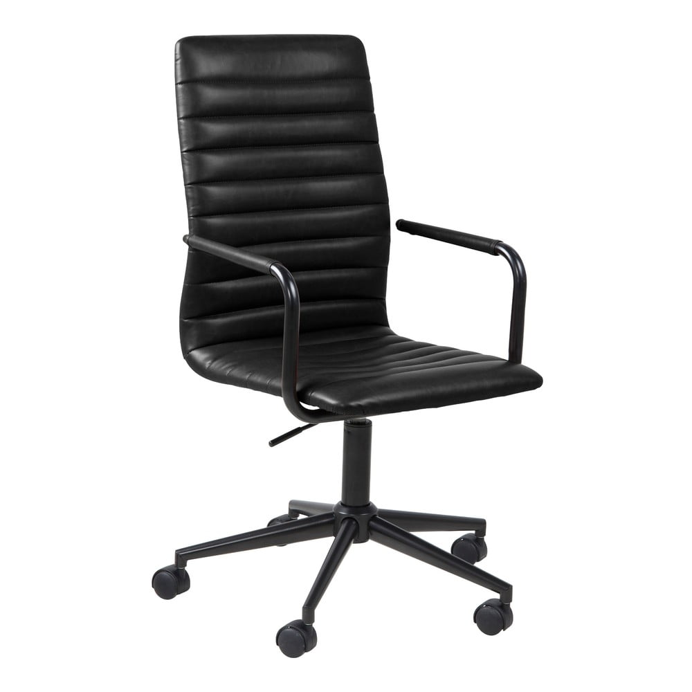 E-shop Čierna kancelárska stolička na kolieskach Actona Wislow