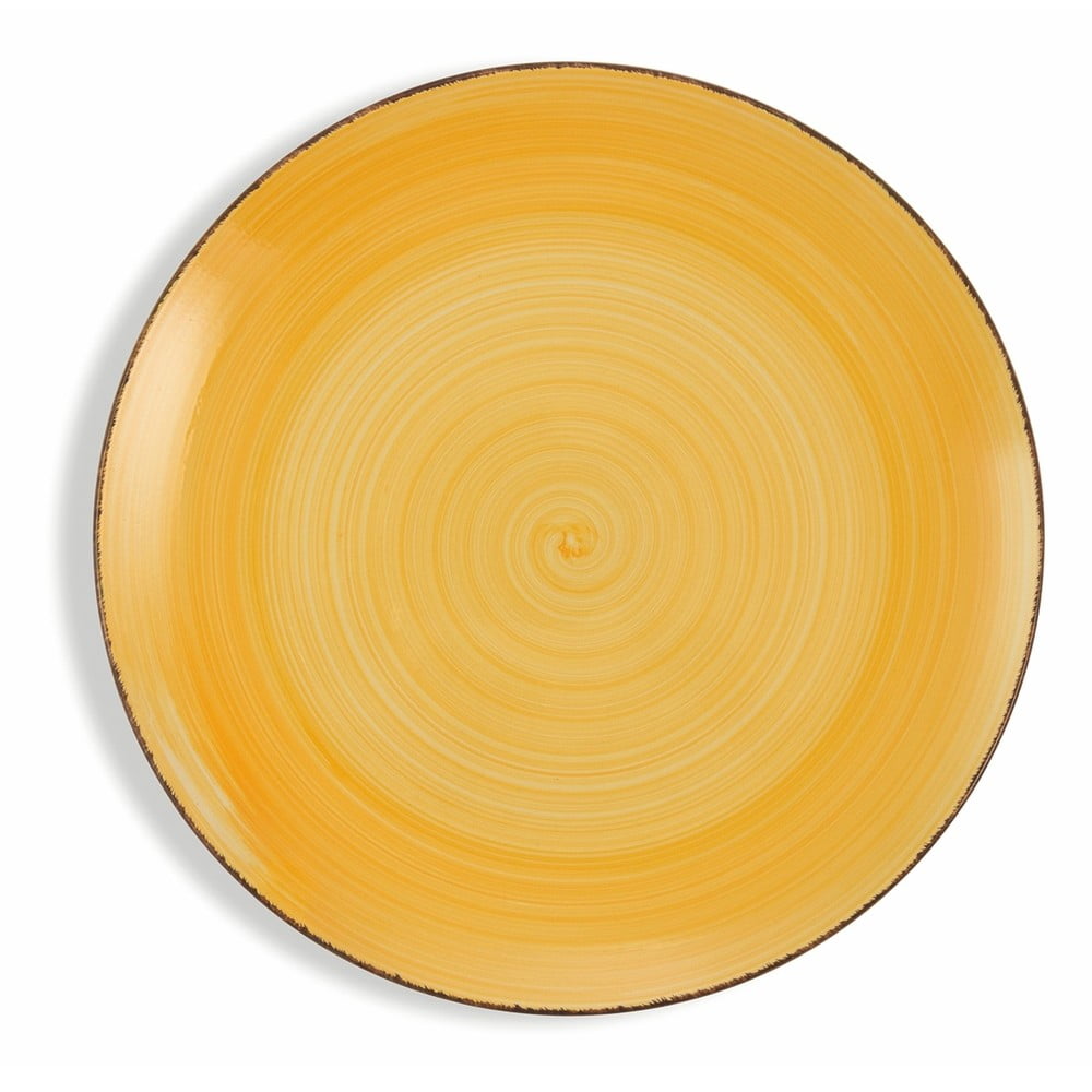 Sada 6 žltých tanierov Villa d´Este Baita, ø 27 cm