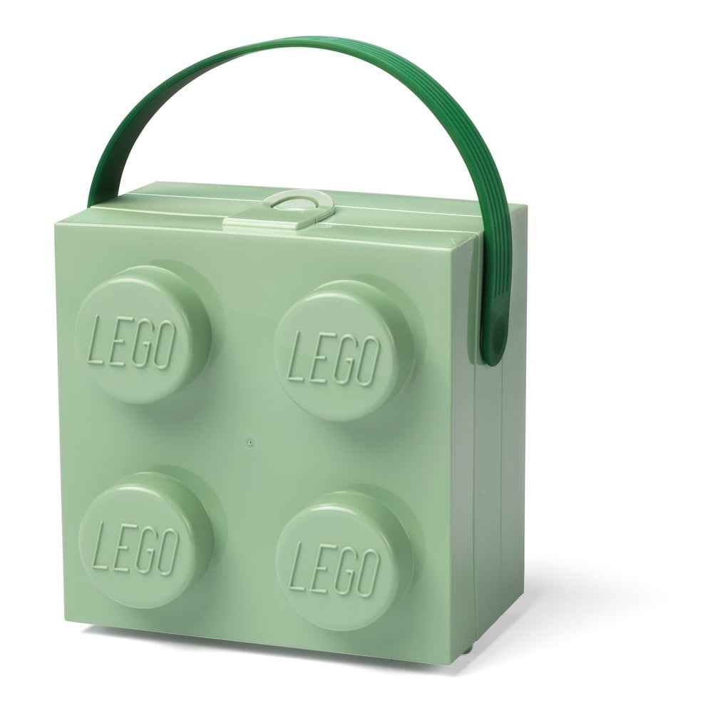 E-shop Svetlozelený úložný box s rukoväťou LEGO®