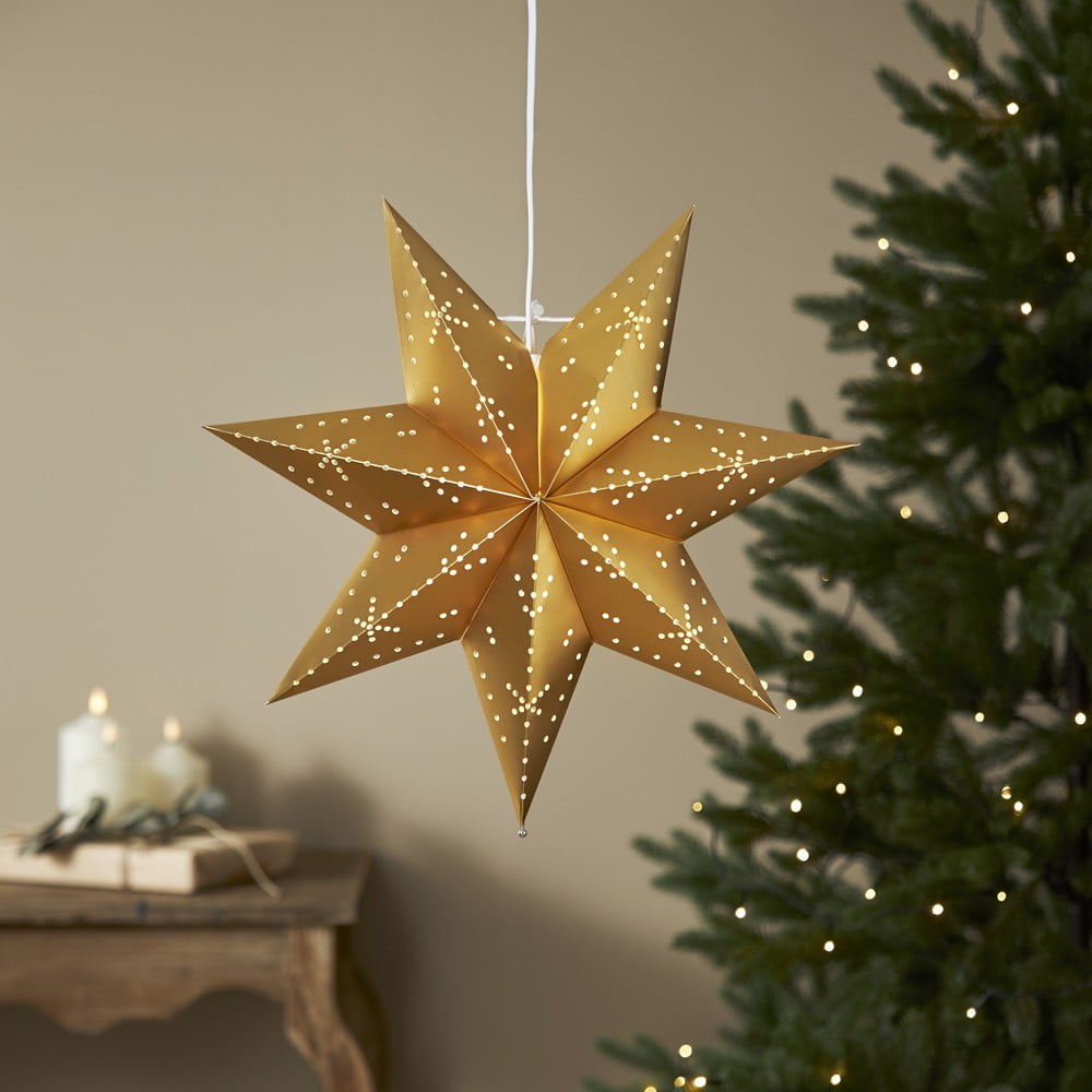 E-shop Vianočná svetelná dekorácia v zlatej farbe ø 45 cm Classic - Star Trading