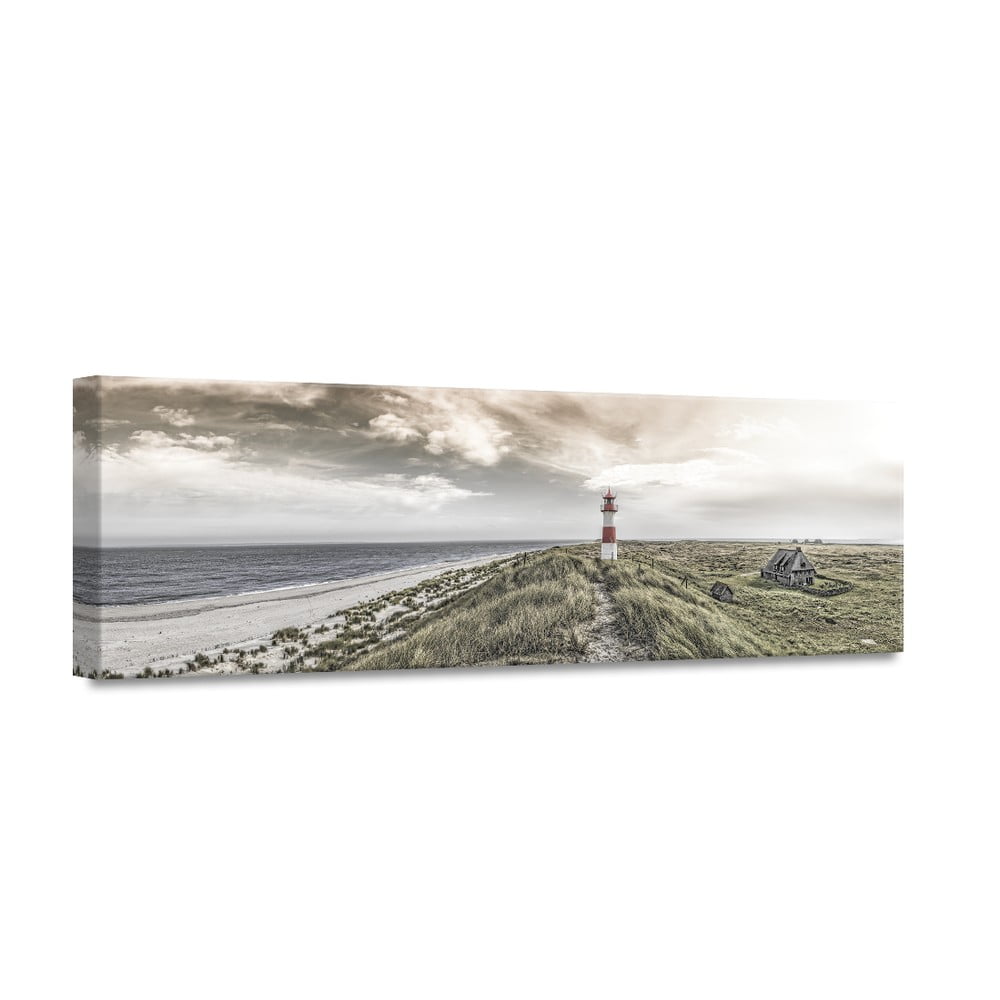 E-shop Obraz Styler Canvas By The Sea Beacon View, 45 × 140 cm