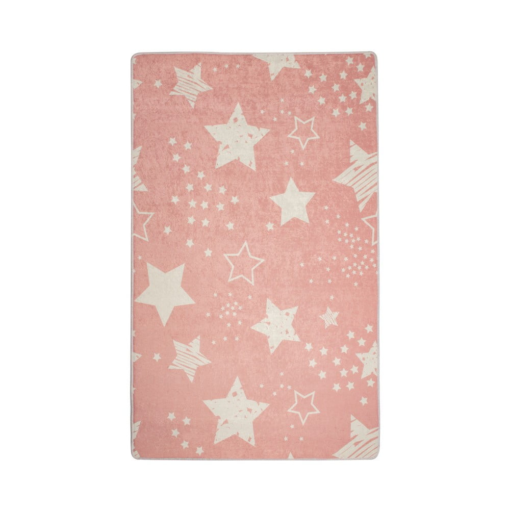 E-shop Detský koberec Pink Stars, 100 × 160 cm