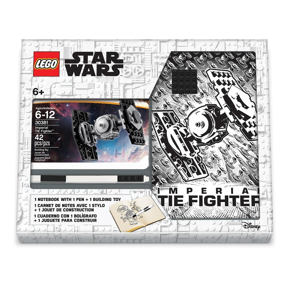 Obrázok Sada zápisníka, pera a stavebnice LEGO® Star Wars Tie Fighter