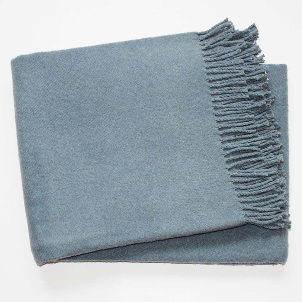 Modrosivá deka s podielom bavlny Euromant Basics, 140 x 180 cm