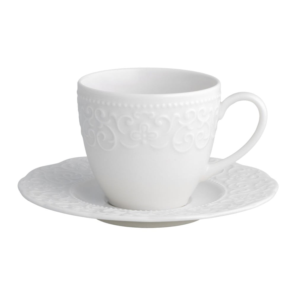 E-shop Biela šálka na čaj s tanierikom Brandani Gran Gala