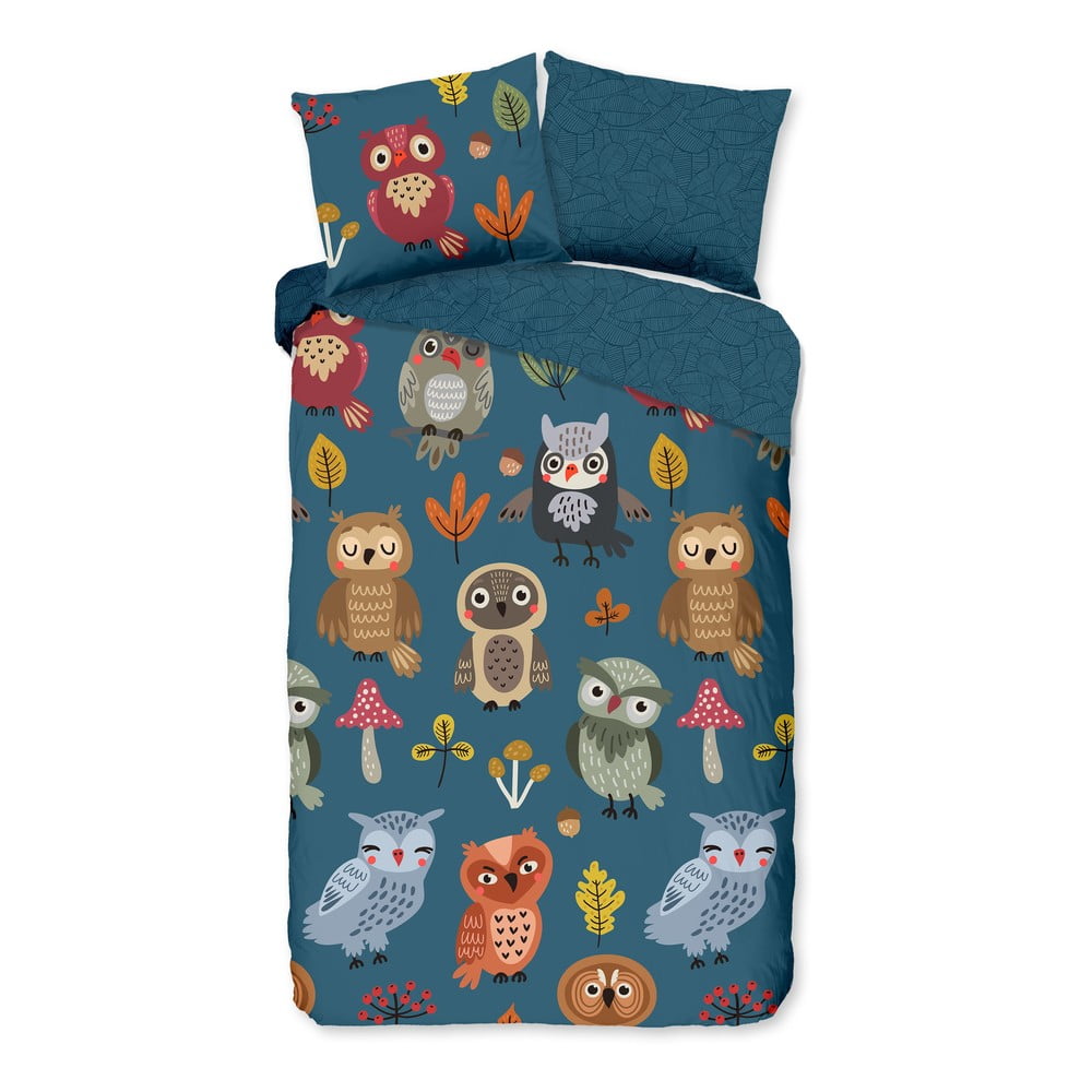 E-shop Detské bavlnené obliečky Good Morning Owls, 140 x 220 cm