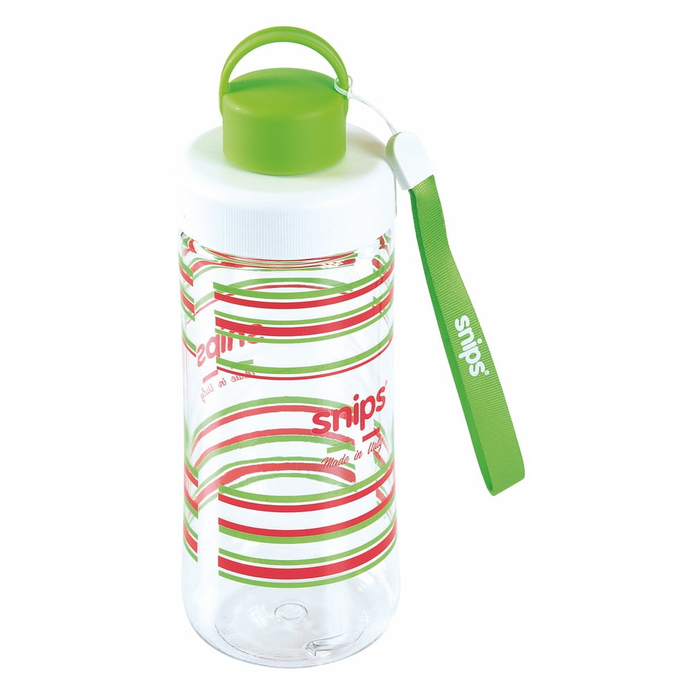 E-shop Zelená fľaša na vodu Snips Decorated, 500 ml