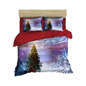 Vianočné obliečky na dvojlôžko s plachtou Gabriele, 160 × 220 cm