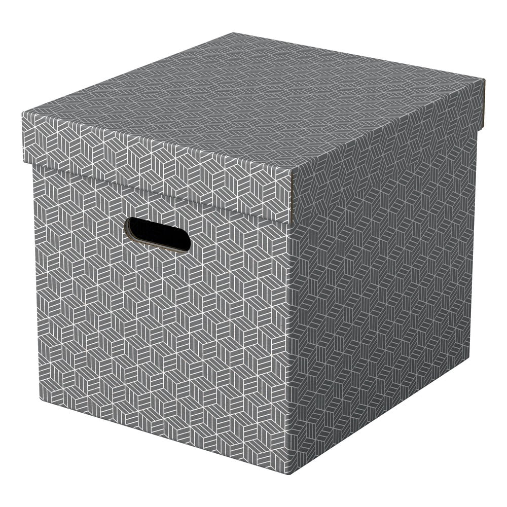 E-shop Súprava 3 sivých úložných škatúľ Esselte Home, 32 x 36,5 cm