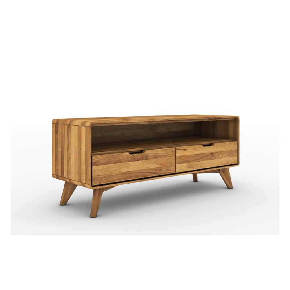 E-shop TV stolík z dubového dreva 120x48 cm Greg - The Beds