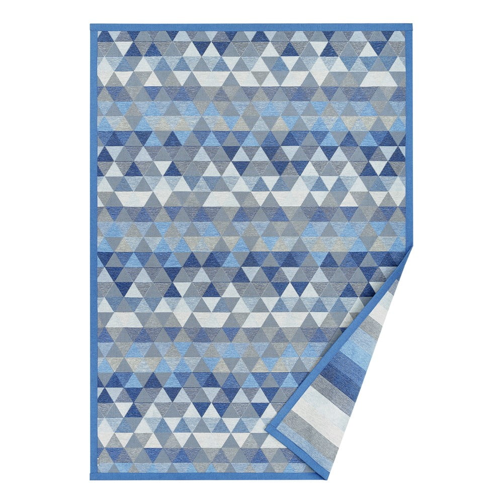 E-shop Modrý obojstranný koberec Narma Luke Blue, 100 x 160 cm
