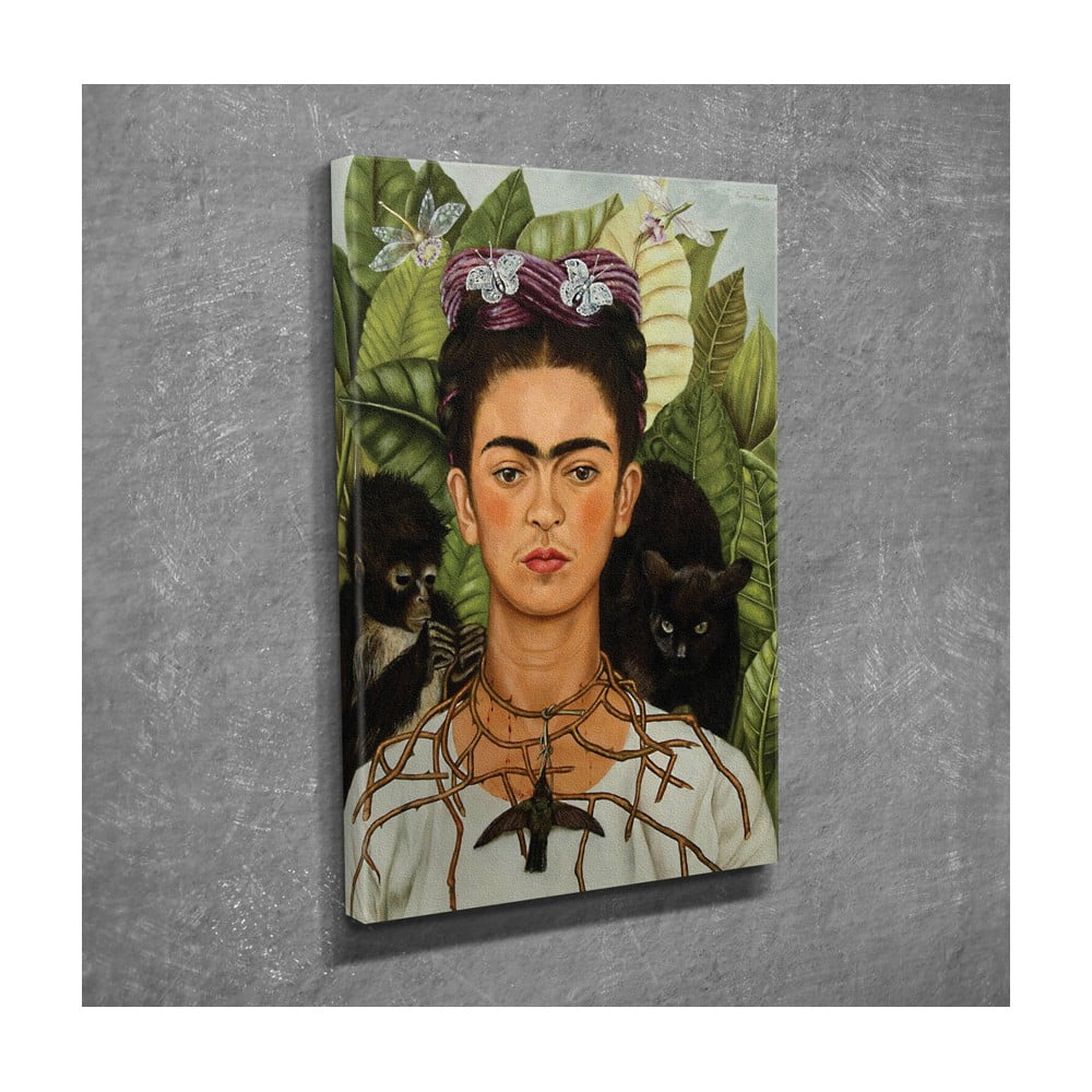 Obrázok Nástenná reprodukcia na plátne Frida Kahlo, 30 × 40 cm