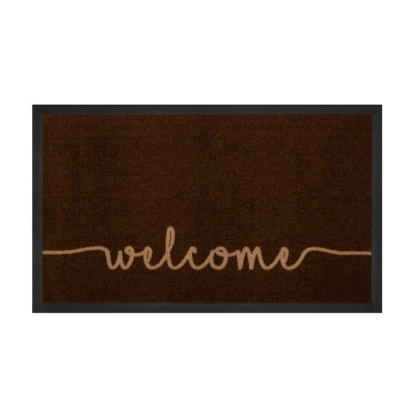 Hnedá rohožka Hansa Home Welcome, 45 × 75 cm