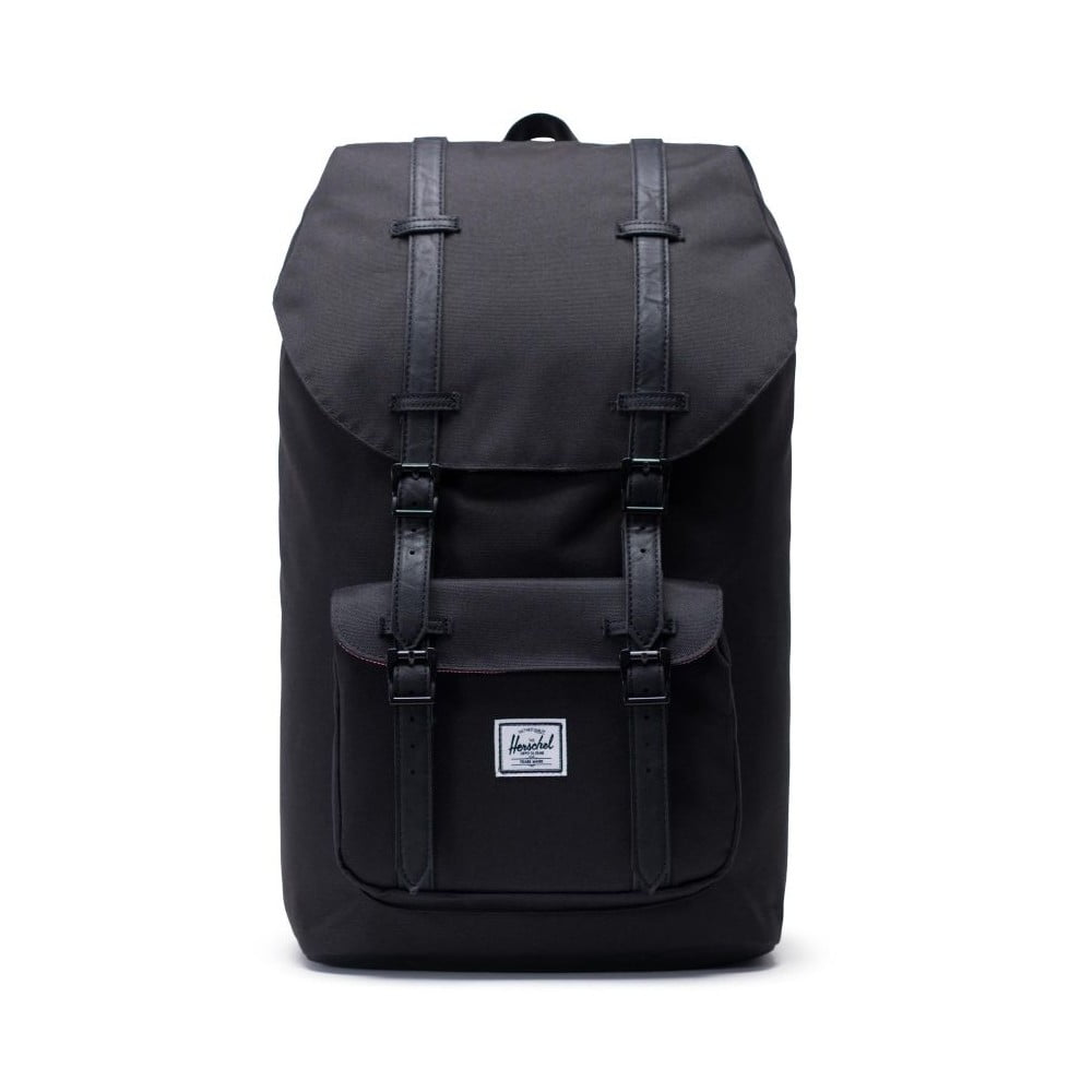E-shop Čierny batoh s čiernymi popruhmi Herschel Little America, 25 l