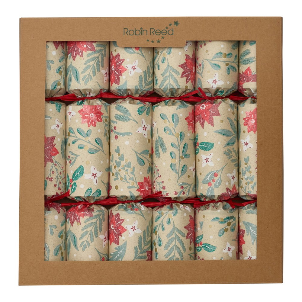 E-shop Vianočné crackery v súprave 6 ks Floral Nature - Robin Reed