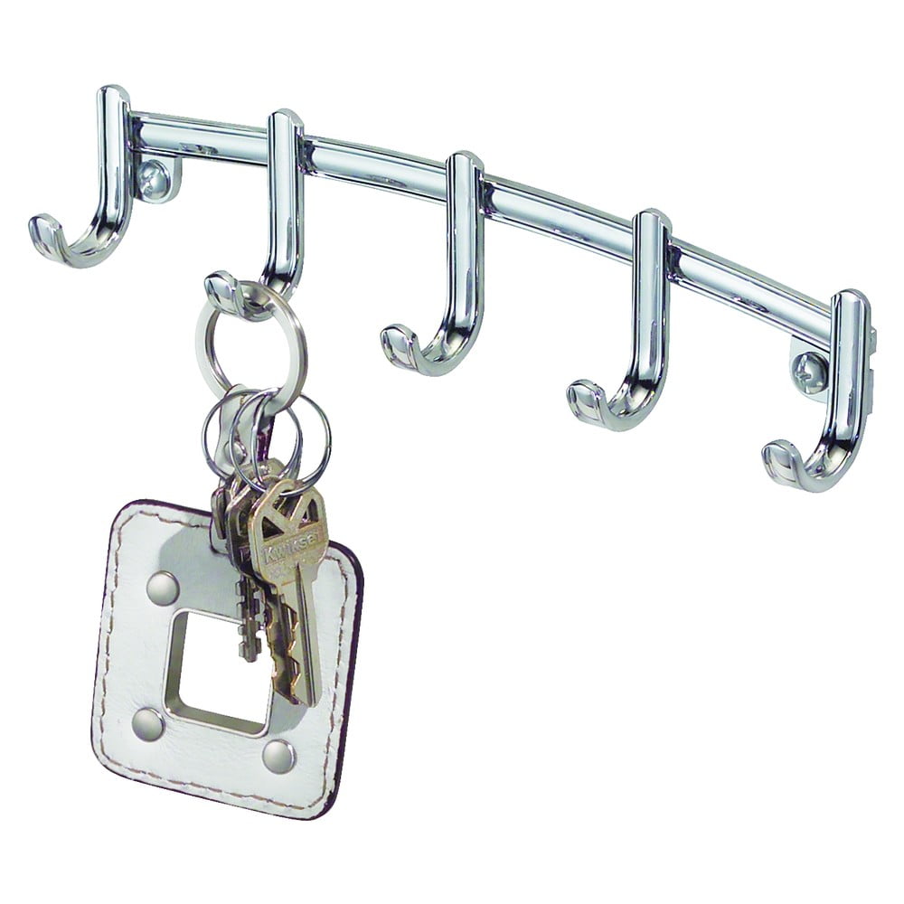 E-shop Kovový vešiak na kľúče iDesign York Lyra, 21,5 x 4,6 cm