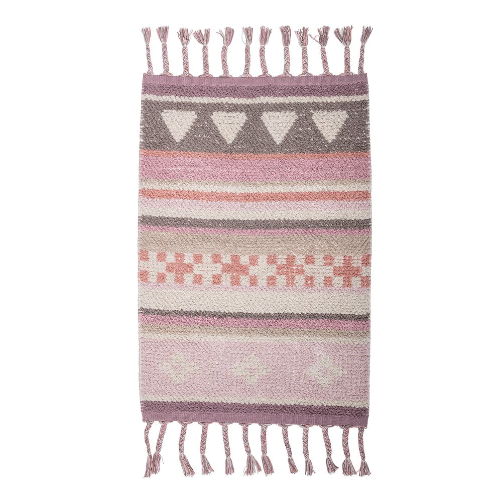 Ružový detský bavlnený koberec Bloomingville Sweet, 60 x 90 cm