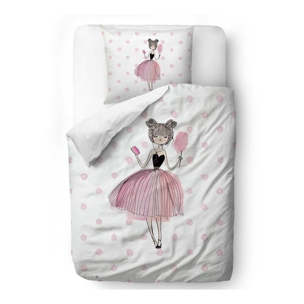 Bavlnené obliečky Mr. Little Fox Pink Girls, 140 x 200 cm