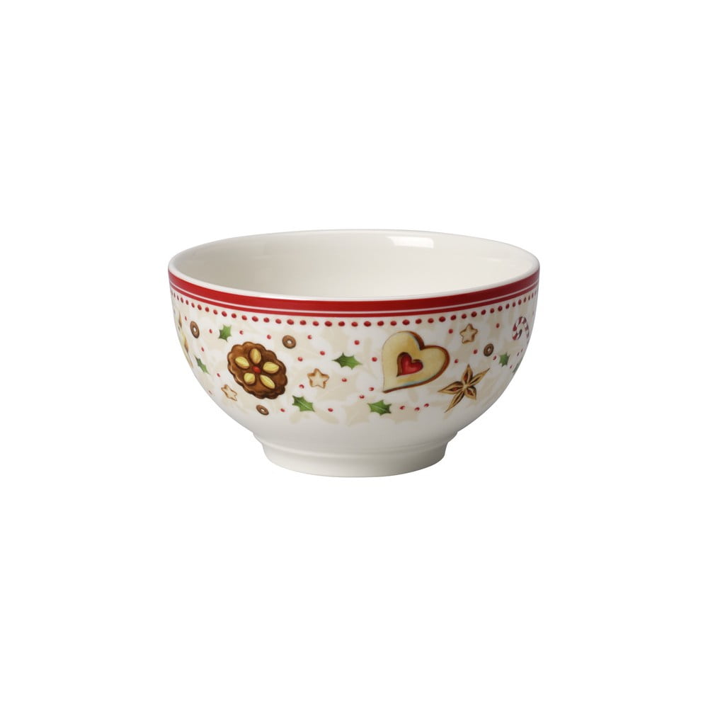 E-shop Biela porcelánová miska s vianočným motívom Villeroy & Boch, ø 14 cm