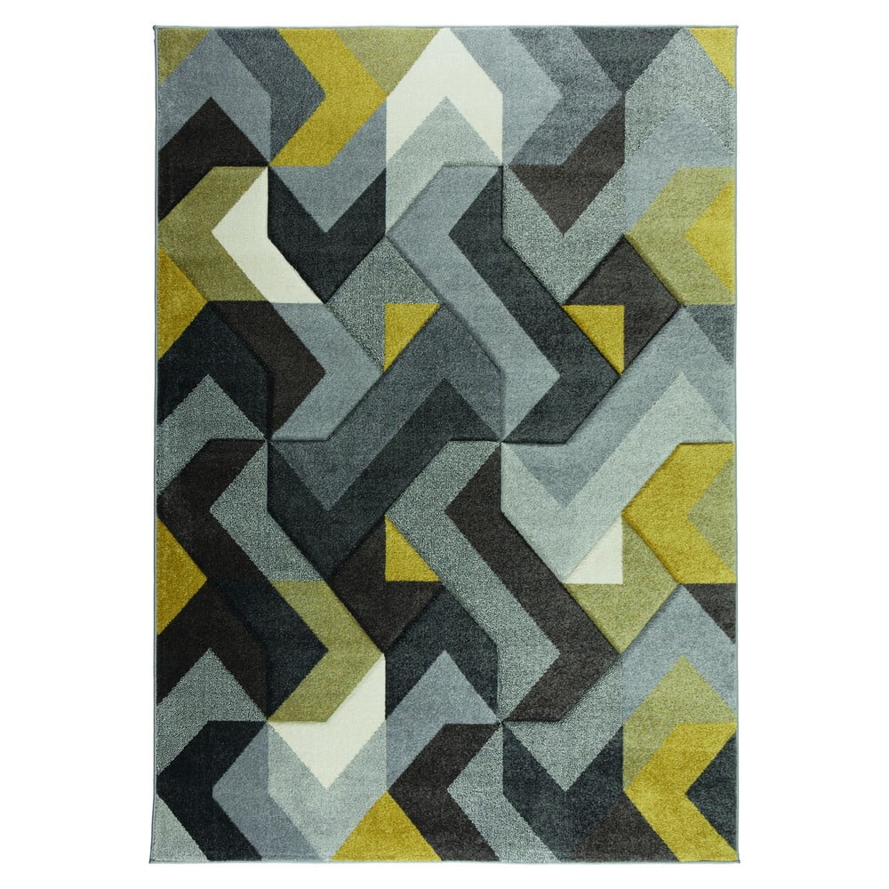 Zeleno-žltý koberec Flair Rugs Aurora, 160 × 230 cm