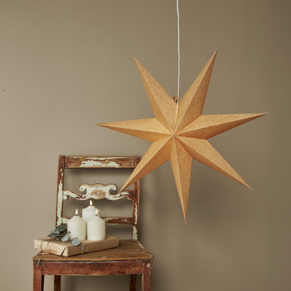 E-shop Vianočná svetelná dekorácia v zlatej farbe ø 60 cm Cotton - Star Trading