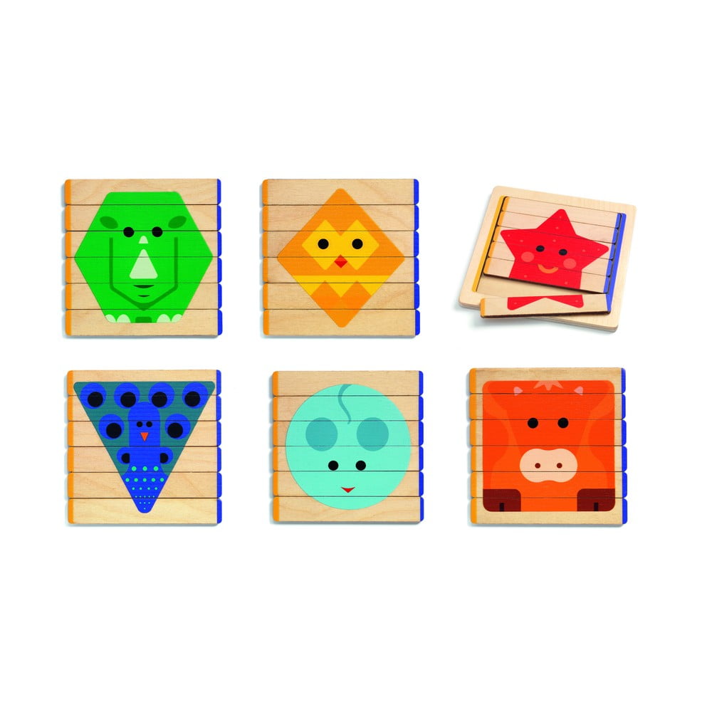 E-shop Detské drevené puzzle Djeco Animale