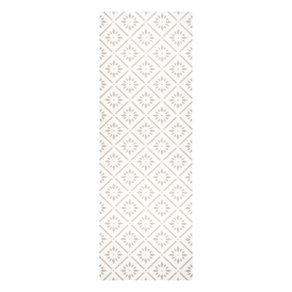 Biely behúň White Label Tauri, 140 × 97 cm