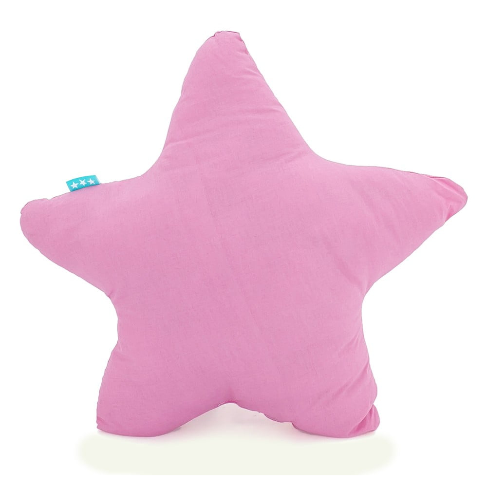 E-shop Ružový bavlnený vankúšik Happy Friday Basic Estrella Pink, 50 x 50 cm
