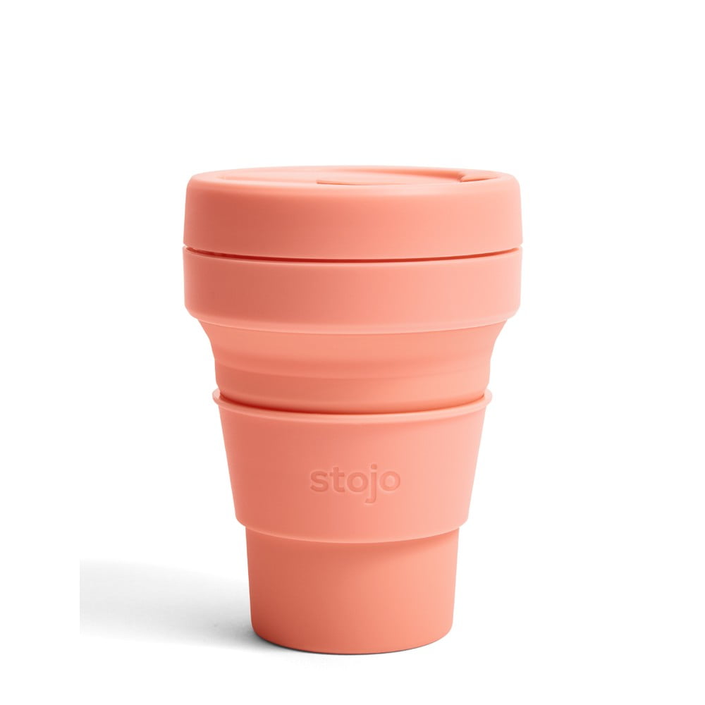 E-shop Oranžový skladací cestovný hrnček Stojo Pocket Cup Apricot, 355 ml