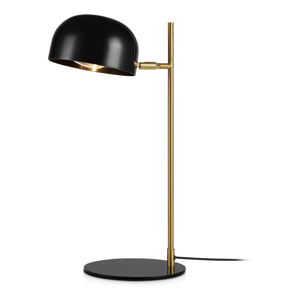 Obrázok Čierna stolová lampa so stojanom v medenej farbe Markslöjd Pose Table 1L