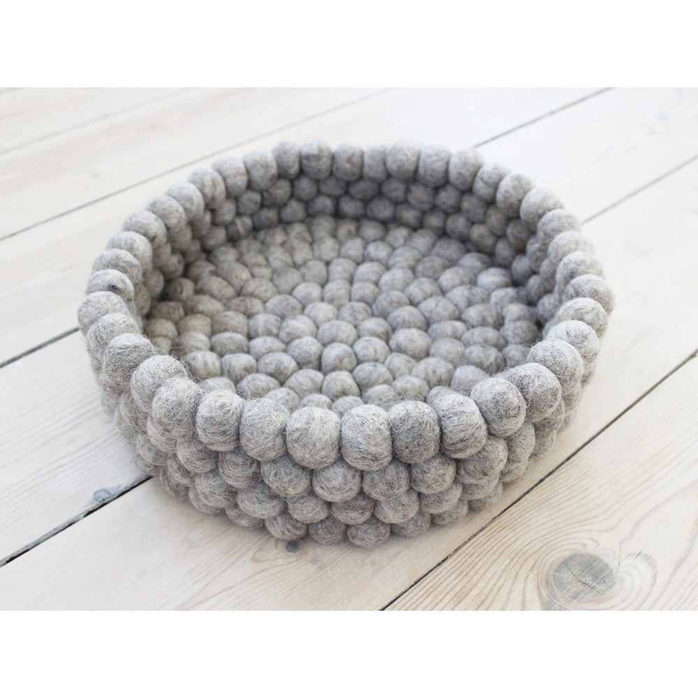 Obrázok Pieskovohnedý guľôčkový vlnený úložný košík Wooldot Ball Basket, ⌀ 28 cm