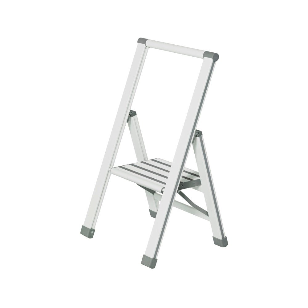 E-shop Biele skladacie schodíky Wenko Ladder Alu, 74 cm