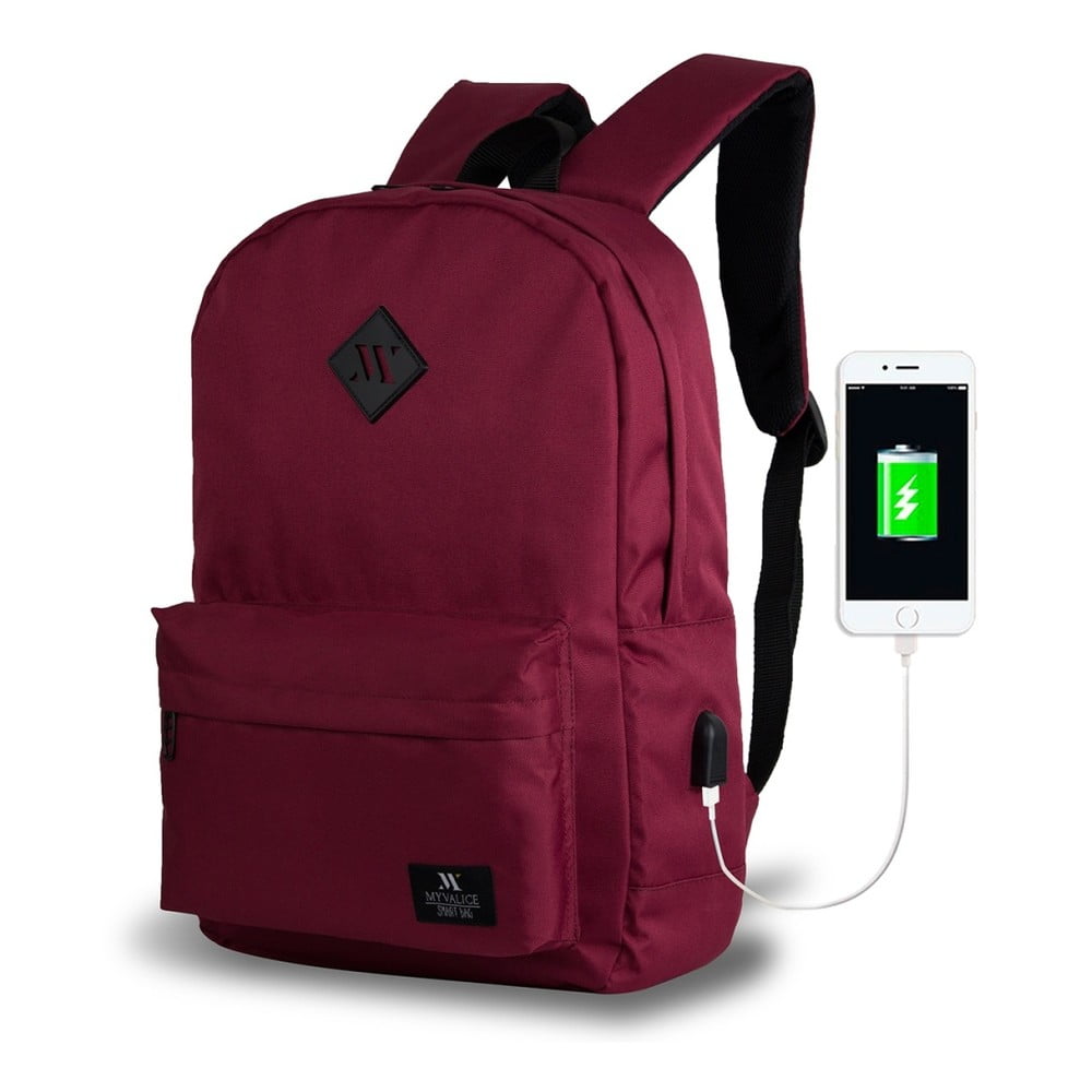 Obrázok Tmavovínový batoh s USB portom My Valice SPECTA Smart Bag