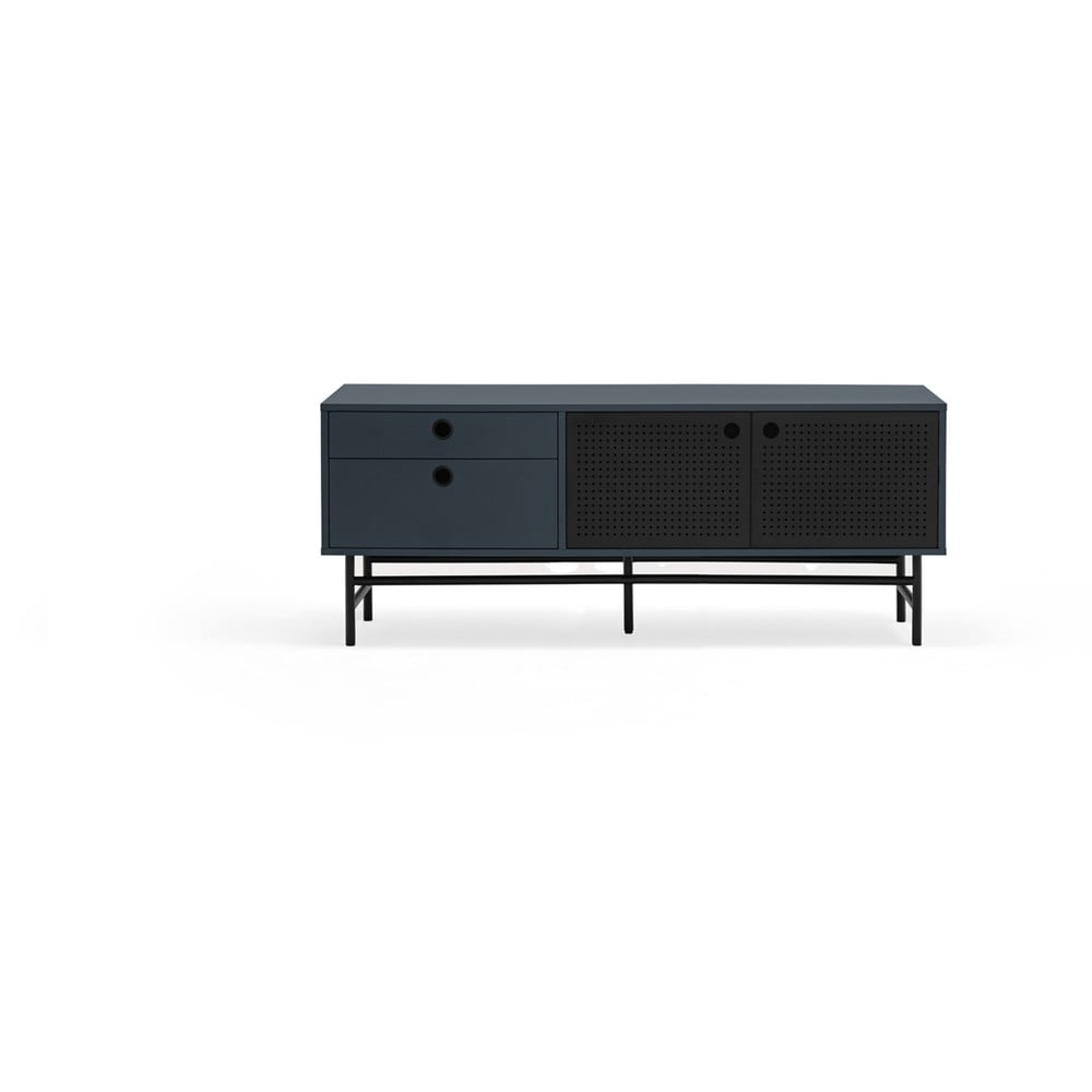 E-shop Tmavomodrý TV stolík 140x52 cm Punto - Teulat