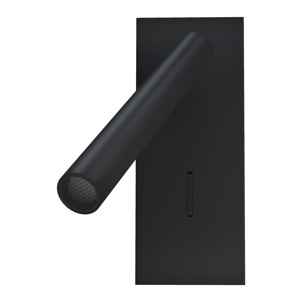 E-shop Čierne nástenné svietidlo SULION Clara, výška 16,5 cm