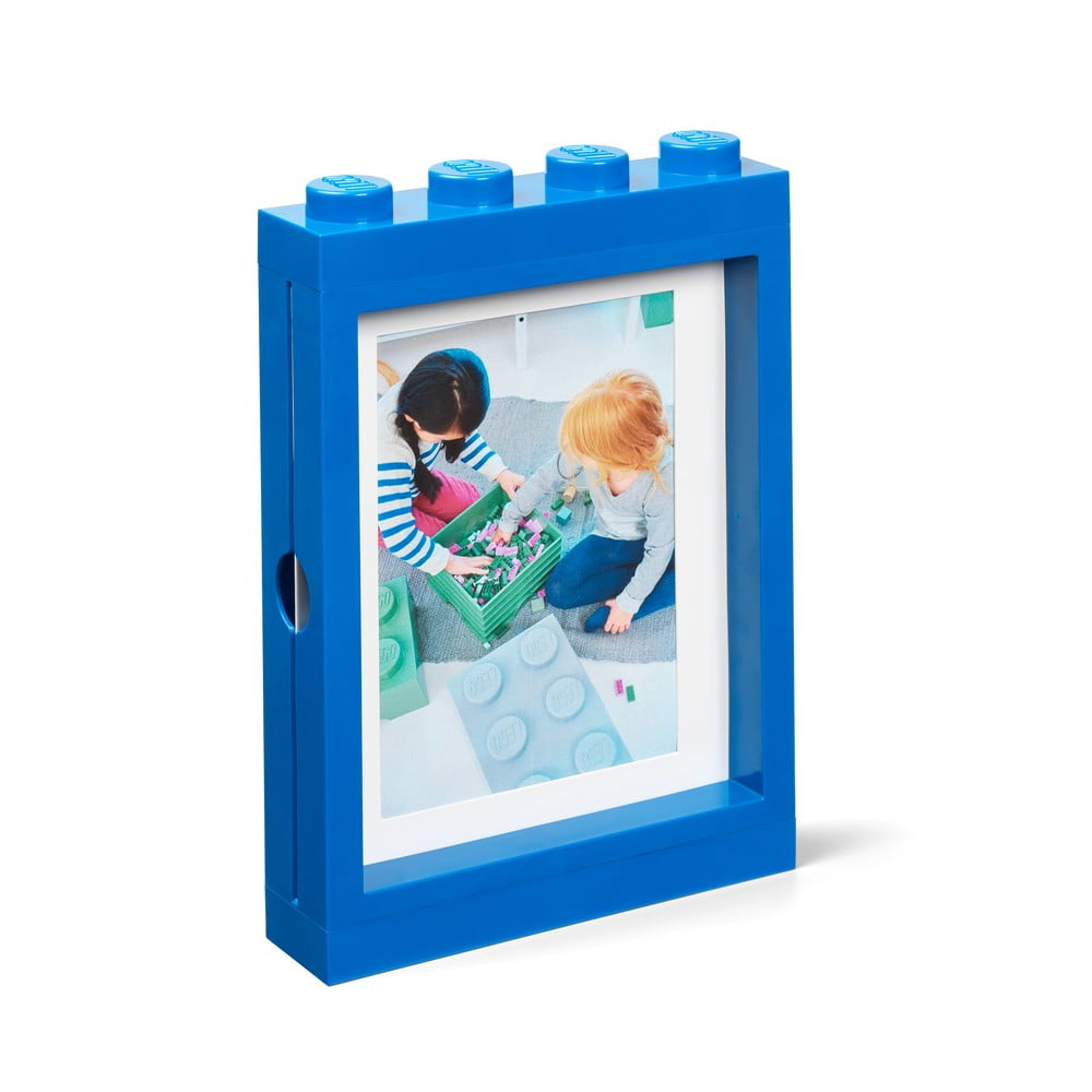 Modrý rámček na fotku LEGO®, 19,3 x 26,8 cm