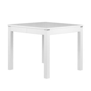 Matný biely rozkladací jedálenský stôl Durbas Style Eric, dĺžka až 270 cm