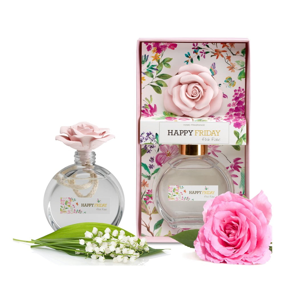 E-shop Difuzér s vôňou ružovej ruže HF Living, 190 ml