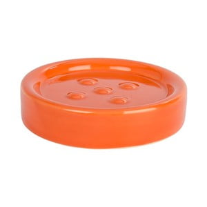 Oranžová podložka pod mydlo Wenko Polaris Orange