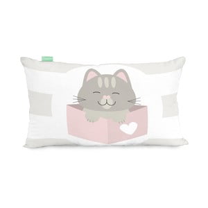 Obliečka na vankúš z čistej bavlny Happynois Kitty, 50 × 30 cm
