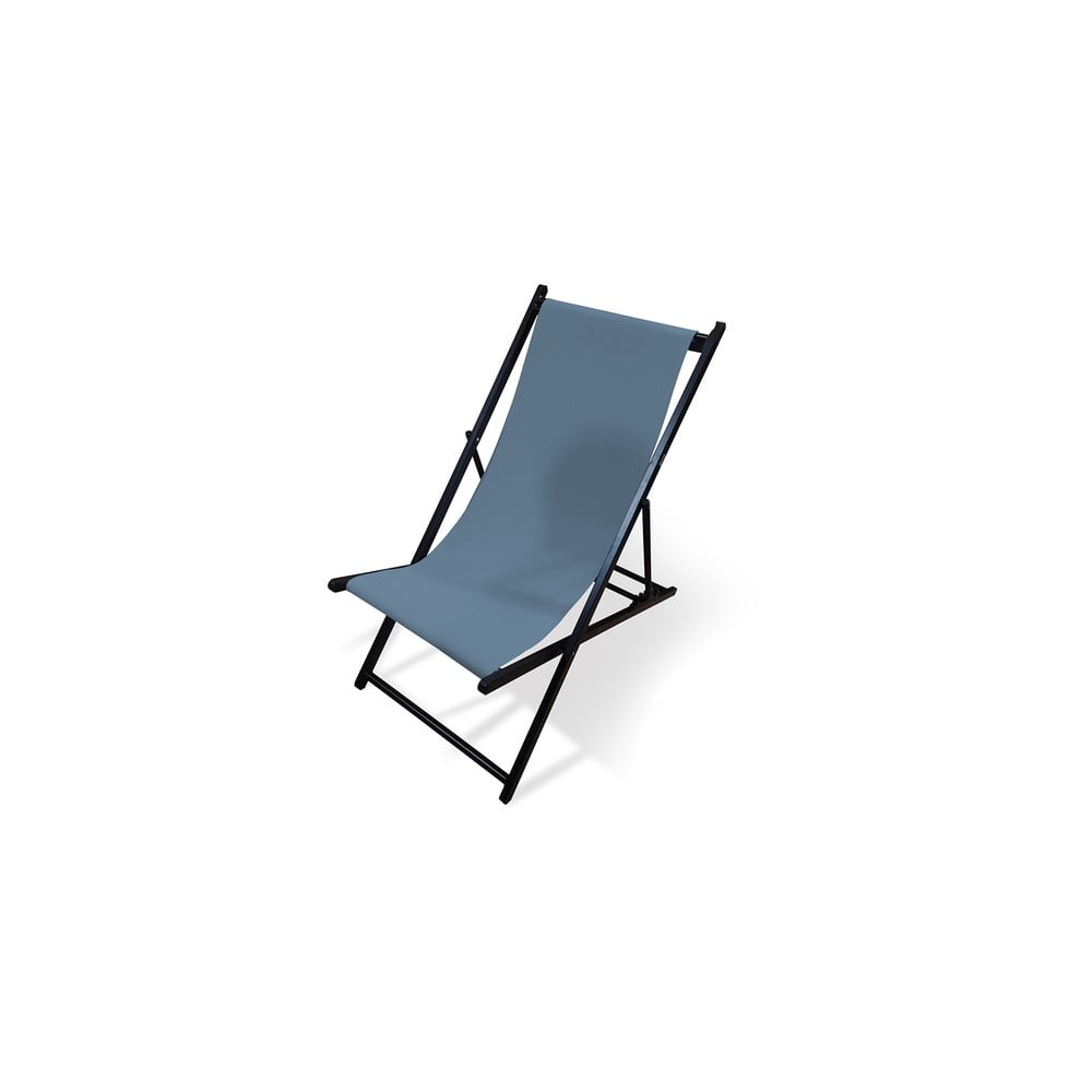 E-shop Sivé skladacie záhradné ležadlo Bonami Essentials Deck, dĺžka 106 cm