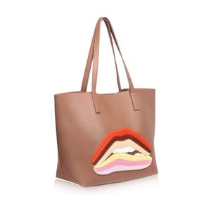 Béžová kabelka L & S Bags Lip