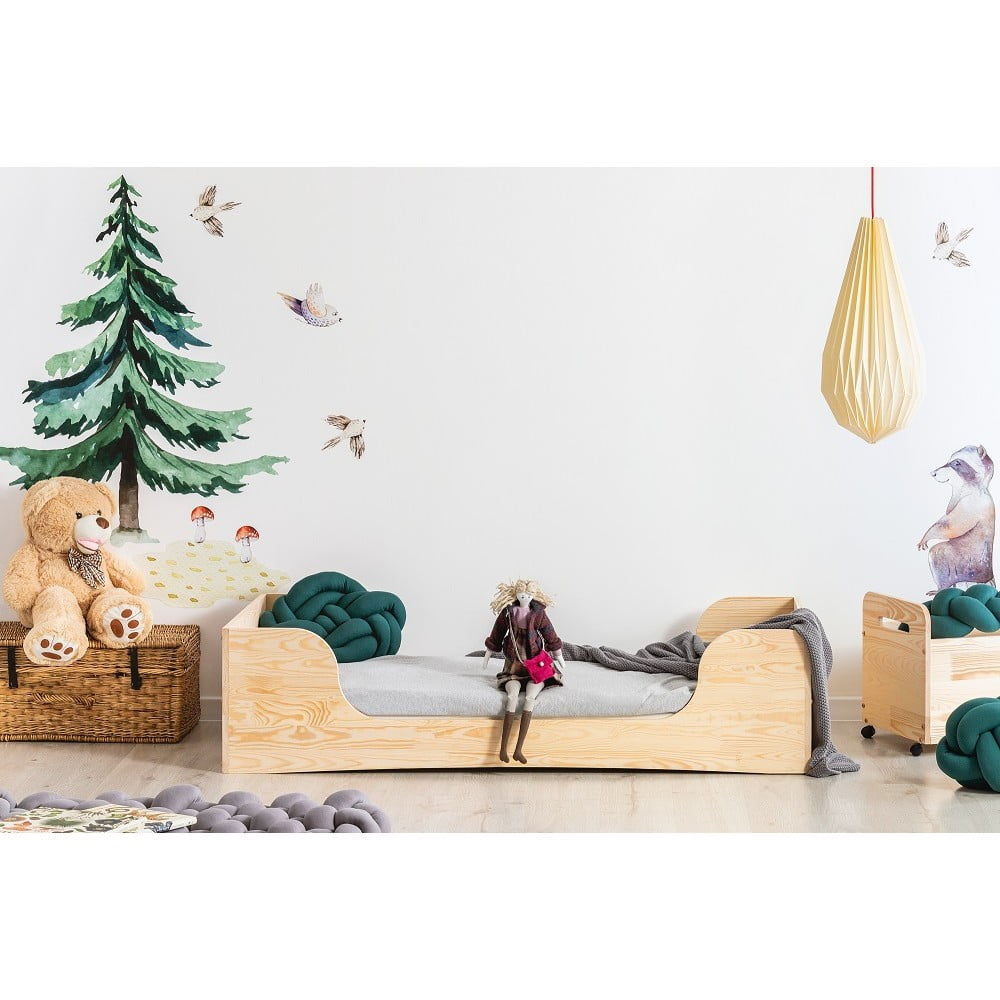 E-shop Detská posteľ z borovicového dreva Adeko Pepe Frida, 80 x 160 cm