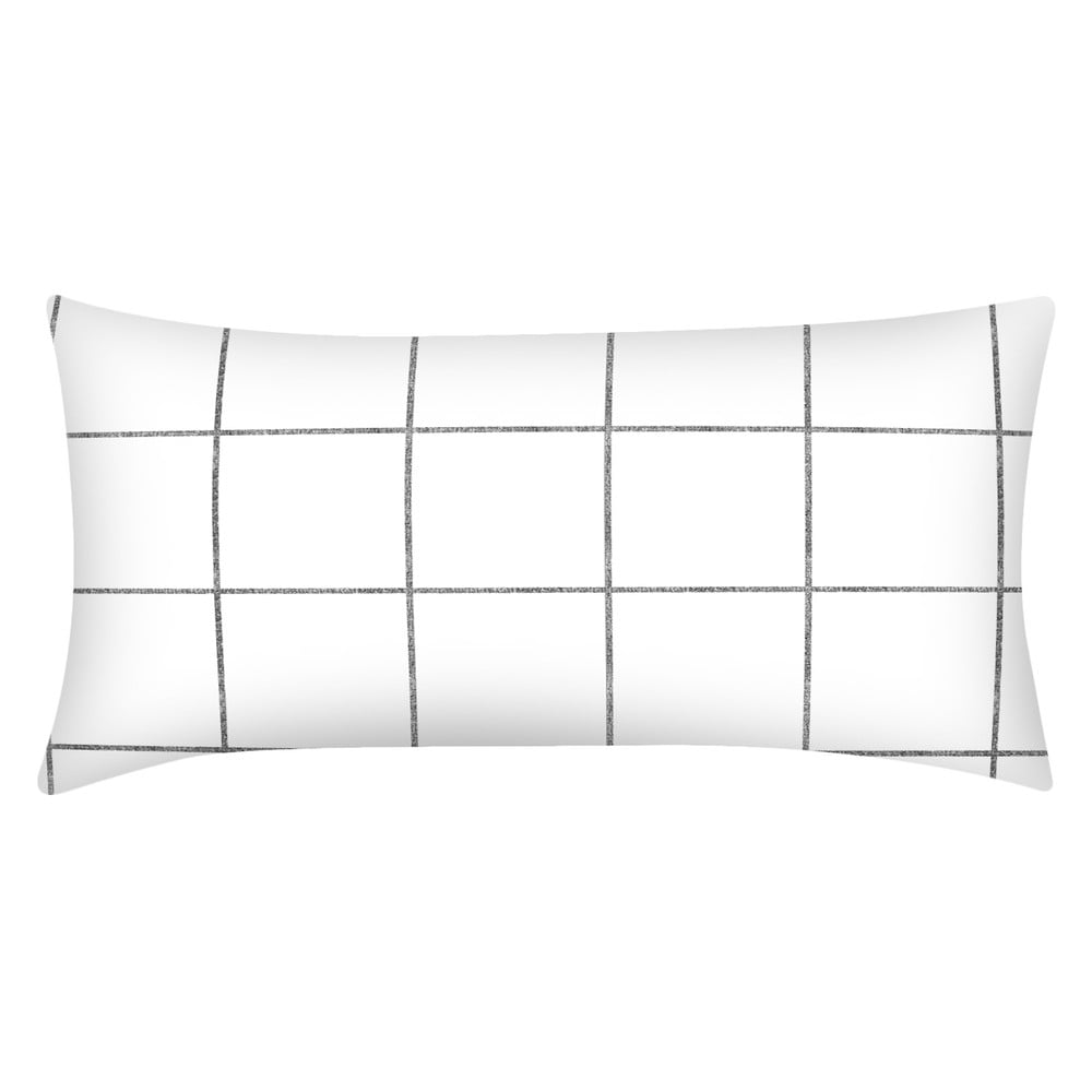 E-shop Biela dekoratívna obliečka na vankúš z bavlneného perkálu Westwing Collection, 40 x 80 cm
