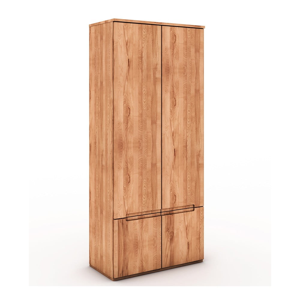 E-shop Šatníková skriňa z bukového dreva 90x206 cm Vento 2 - The Beds